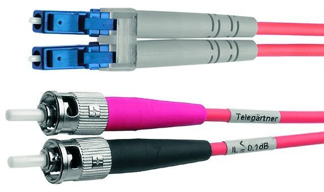 Telegärtner L00891A0014 fibre optique FO Câble de raccordement 2.00 m jaune [1x ST mâle - 1x LC mâle] 9/125 µ Singlemode-2