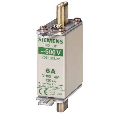 Siemens 3ND1822 Cartouche-fusible   Taille du fusible = 0  63 A  500 V 3 pc(s)