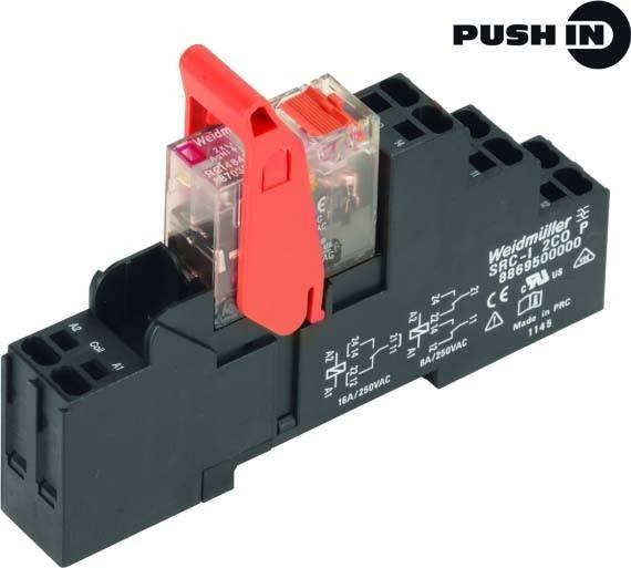 Module relais Weidmüller RCIKITP 24VDC 2CO LD 8897150000-10 24 V/DC 8 A 2 inverseurs (RT) 10 pc(s)-1
