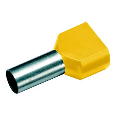Embout double d'extrémité de câble Cimco 18 2480 6 mm²  x 14 mm partiellement isolé jaune 100 pc(s) 