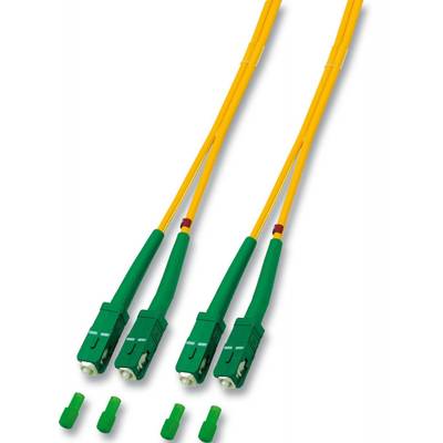 Câble de raccordement FO EFB Elektronik O2561.15 [1x SC/APC 8° mâle - 1x SC/APC 8° mâle] 9/125 µ Singlemode OS2 15.00 m