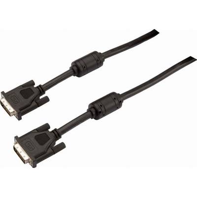 Bachmann DVI Câble de raccordement Fiche mâle DVI-D 24+1 pôles, Fiche mâle DVI-D 24+1 pôles 5.00 m noir 918.018 Câble DV-0