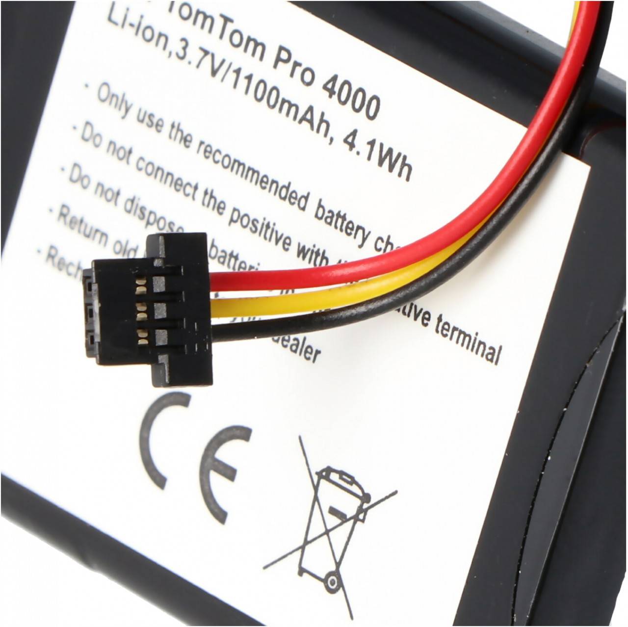 TOMTOM XXL, PRO 4000 Batterie 1100mAh en réplique de la batterie AccuCell-6