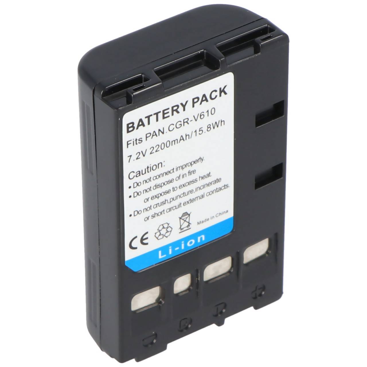 AccuCell batterie adaptéee pour Panasonic CGR-V14S, CGR-V610 CGR-V620-1