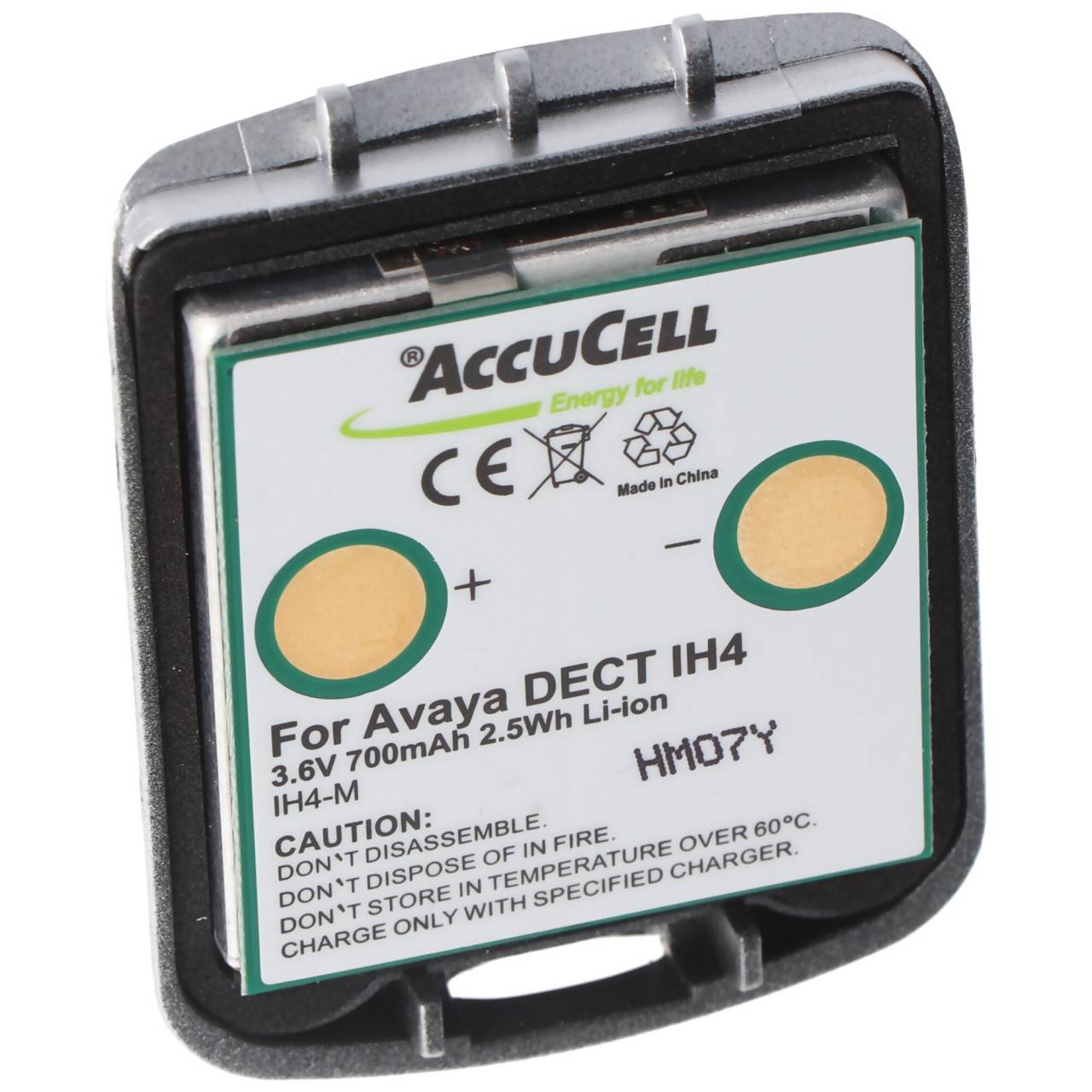 Batterie compatible pour la batterie Li-ion Avaya DECT IH4 4.999.130.768 avec boîtier 3.6V 700mAh, Funkwerk DECT D4,...-0