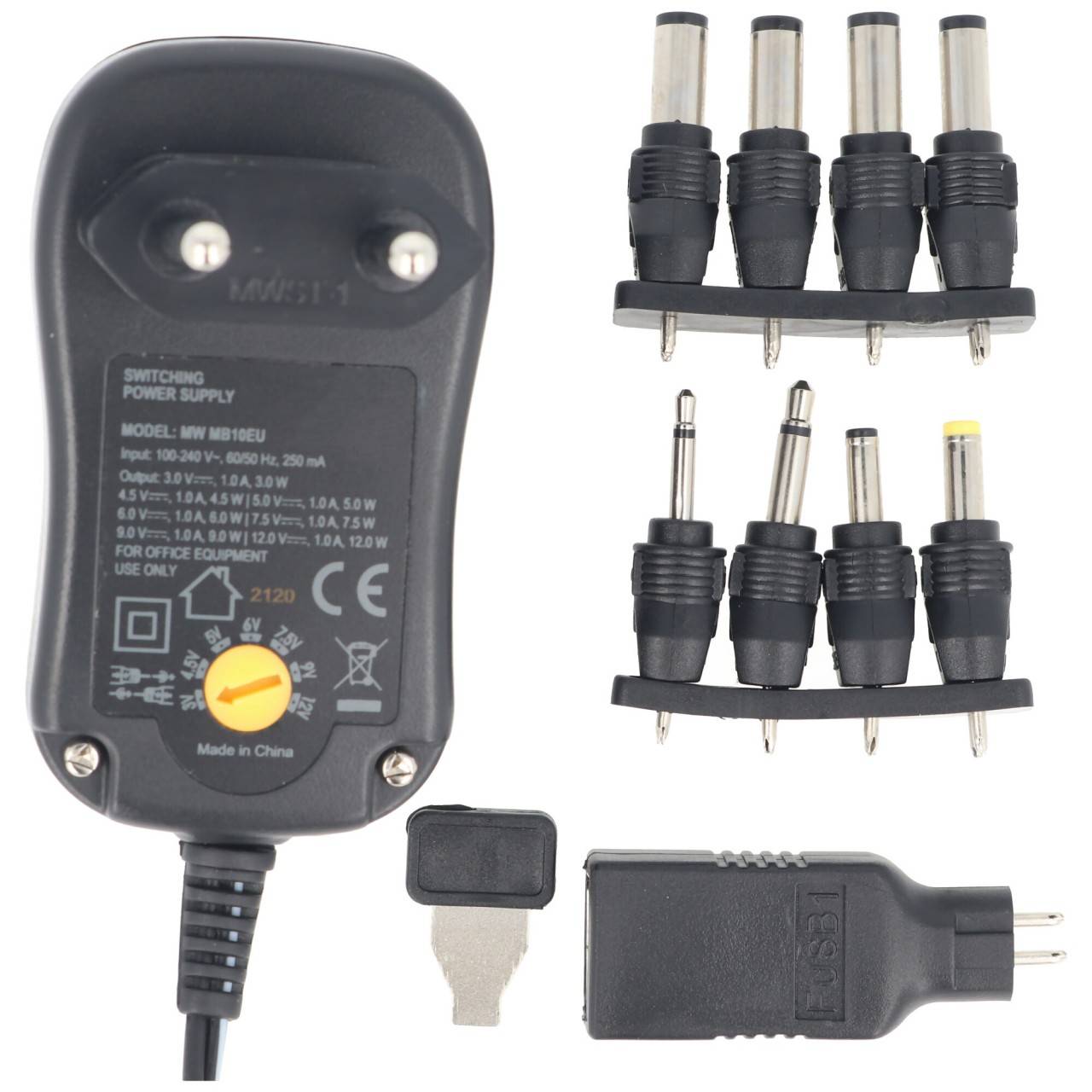 Alimentation d'énergie de commutation stabilisée universelle qui respecte l'environnement avec 1000mA-3
