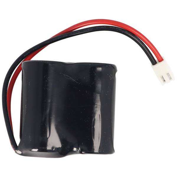Batterie lumière de secours NiMH 2.4V 4000mAh F1x2 Baby C avec un câble de 150mm et une fiche remplace Zumtobel 00072882