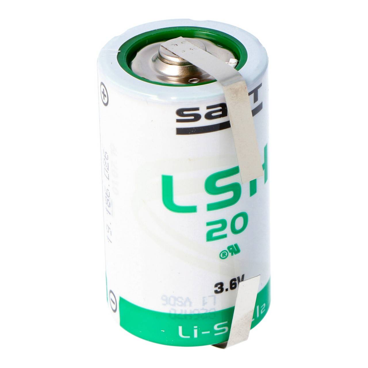 SAFT LSH 20 Batterie au lithium 3.6V primaire LSH20 avec étiquettes à souder en U-0