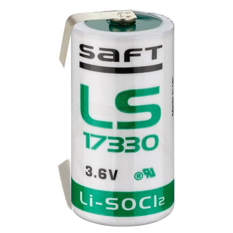 Saft Lithium LS-17330 3,6 V 2,1 Ah avec patte de soudure en U-0