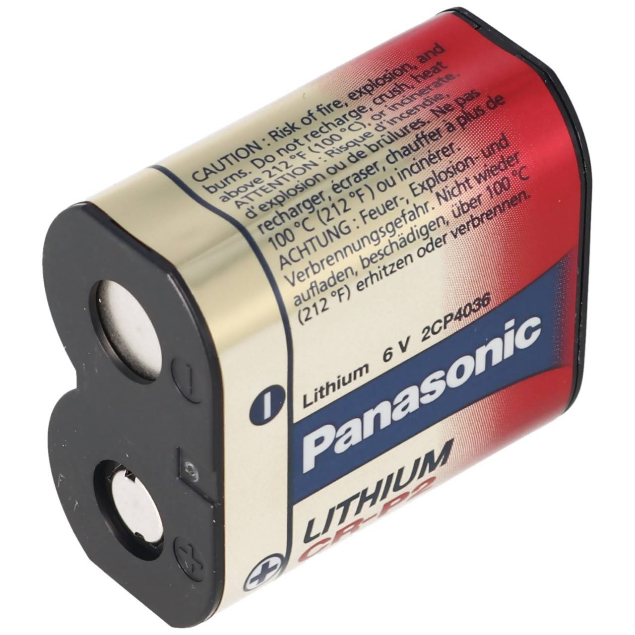 Panasonic CR-P2 Photo Batterie CR-P2P, CRP2P, CR-P2PEP, 6Volt-3