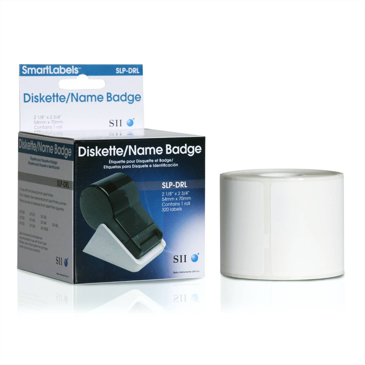 SEIKO Etiquettes pour 3.5 disquettes, SLP-DRL, 1 rouleau-1