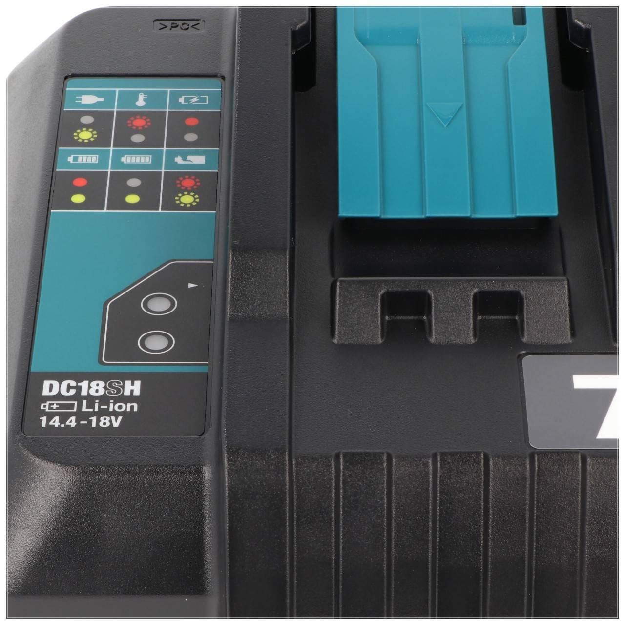 Makita Power Source Kit Li 18V avec 2x batterie BL1860B 6,0Ah + double chargeur DC18RD 199484-8-1
