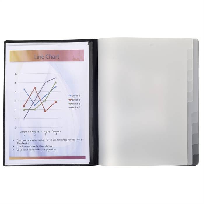 Trieur polypropylène 3 rabats 12 compartiments OPAK - Noir-2