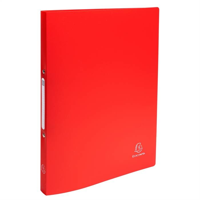 Classeur 2 anneaux plastifié Exacompta Opak A4 Dos 2 cm - rouge
