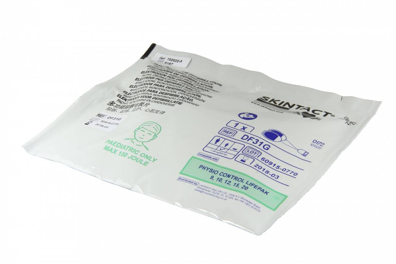 Pads Defi-Electrode adaptables à Physio Contol LP9, LP10, LP500-0