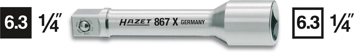 Hazet 867X-2 Propulseur 1/4" (6.3 mm) Sortie 1/4" (6.3 mm) 55 mm 1 pc(s)