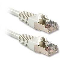 LINDY 47194 RJ45 Câble réseau, câble patch CAT 6a S/FTP 2.00 m blanc avec cliquet d'encastrement 1 pc(s)-1