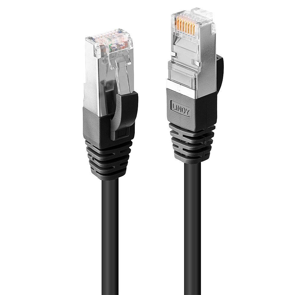 LINDY 45607 RJ45 Câble réseau, câble patch CAT 6 S/FTP 10.00 m noir blindé 1 pc(s)-1