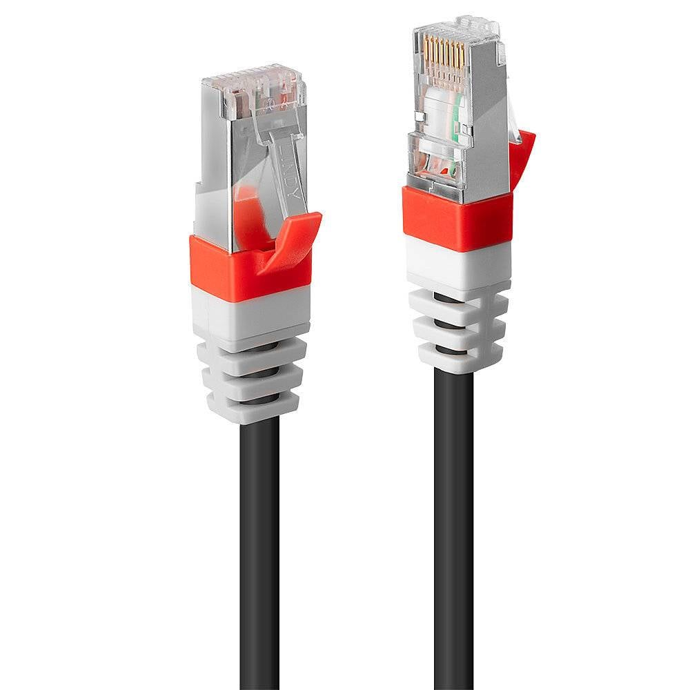 LINDY 45369 RJ45 Câble réseau, câble patch CAT 6a S/STP 15.00 m noir blindé 1 pc(s)-1