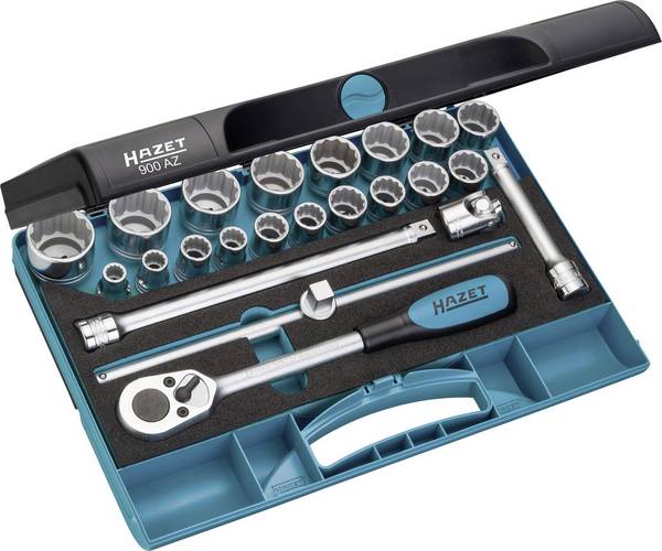 Hazet  Jeu de clés à douille en pouces 1/2" (12.5 mm) 23 pièces 900AZ