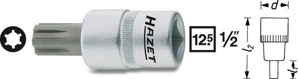 Douille-embout empreinte à crénaux Ribe CV 10 mm Longueur: 63 mm Hazet 991-10 Propulseur: 1/2" (12.5 mm) 1 pc(s)