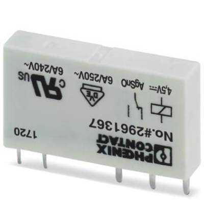 Relais pour circuits imprimés Phoenix Contact REL-MR- 4,5DC/21 2961367 4.5 V/DC 6 A 1 inverseur (RT) 10 pc(s)