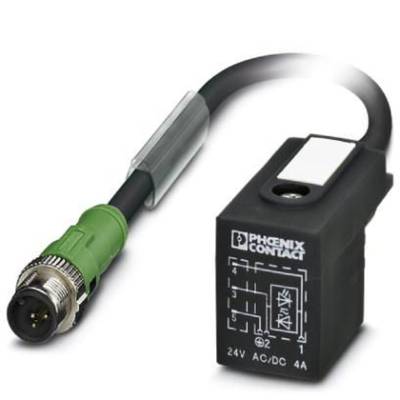 Connecteur confectionné pour capteurs/actionneurs 30.00 cm Phoenix Contact SAC-3P-MS/ 0,3-PUR/BI-1L-Z SCO 1435137 M12 mâ
