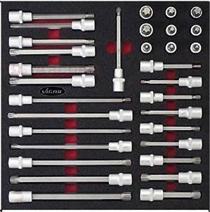 Vigor Jeu de douilles-embouts 1/2" (12.5 mm) 32 pièces V2258