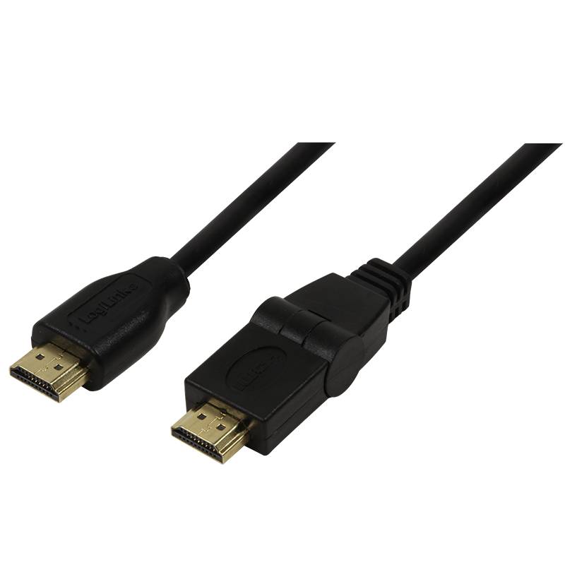 Câble de raccordement LogiLink HDMI Fiche mâle HDMI-A, Fiche mâle HDMI-A 1.80 m noir CH0052 4K UHD Câble HDMI-2