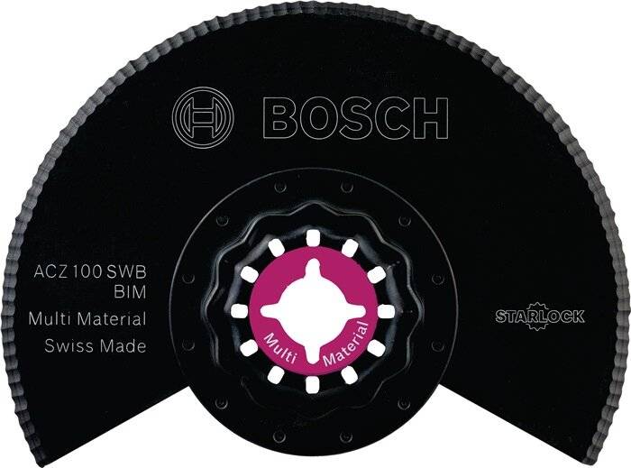 Lame de scie segment ondulée BIM ACZ 100 SWB, 100 mm, découpe de plaques d'isolation Bosch 2608661693-5