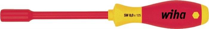 Wiha 322 VDE Tournevis à douille Taille (métrique): 14 mm Longueur de la lame: 125 mm DIN 3125, DIN EN 60900-4