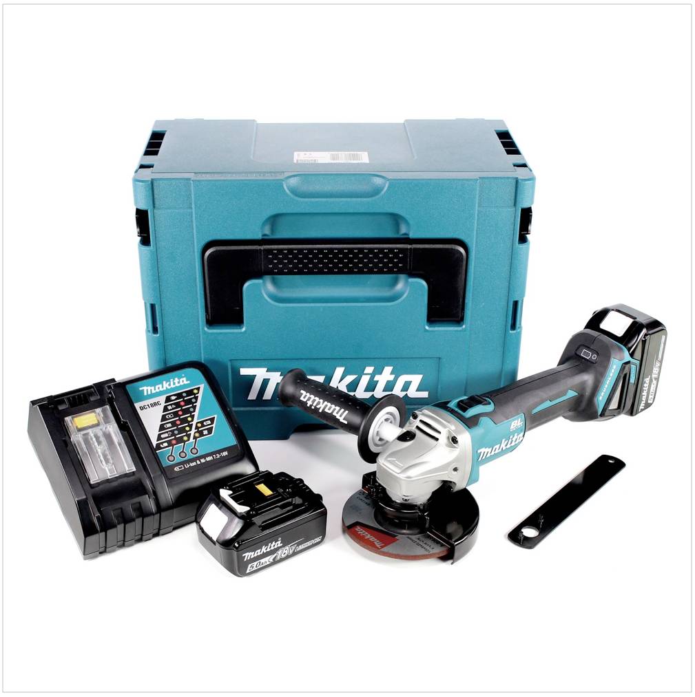 Meuleuse d'angle 18V LXT diam125 mm -2x5,0 Ah- en MAKPAC - MAKITA DGA506RTJ-3