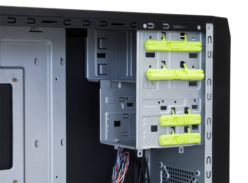 Chieftec LG-01B-OP, Midi Tower, PC, Noir, ATX, micro ATX, maison/bureau, 14 cm-1