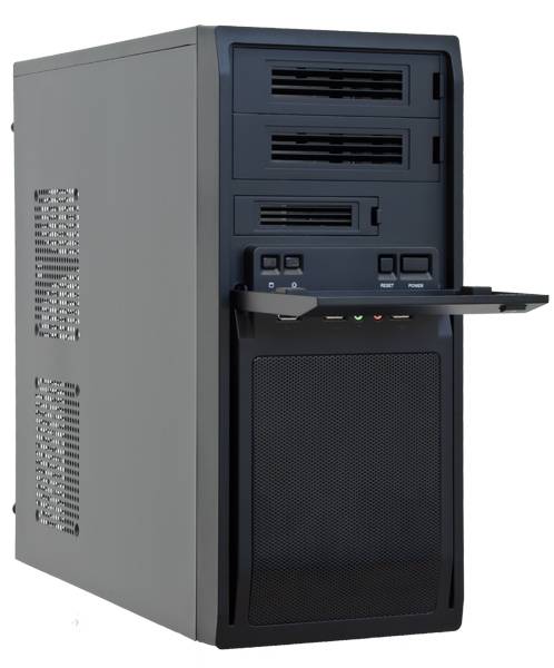 Chieftec LG-01B-OP, Midi Tower, PC, Noir, ATX, micro ATX, maison/bureau, 14 cm-3