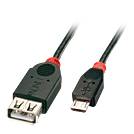 LINDY USB 2.0 Cable Type Micro-B/A OTG 0.5m Micro-B plug to A coupling-2