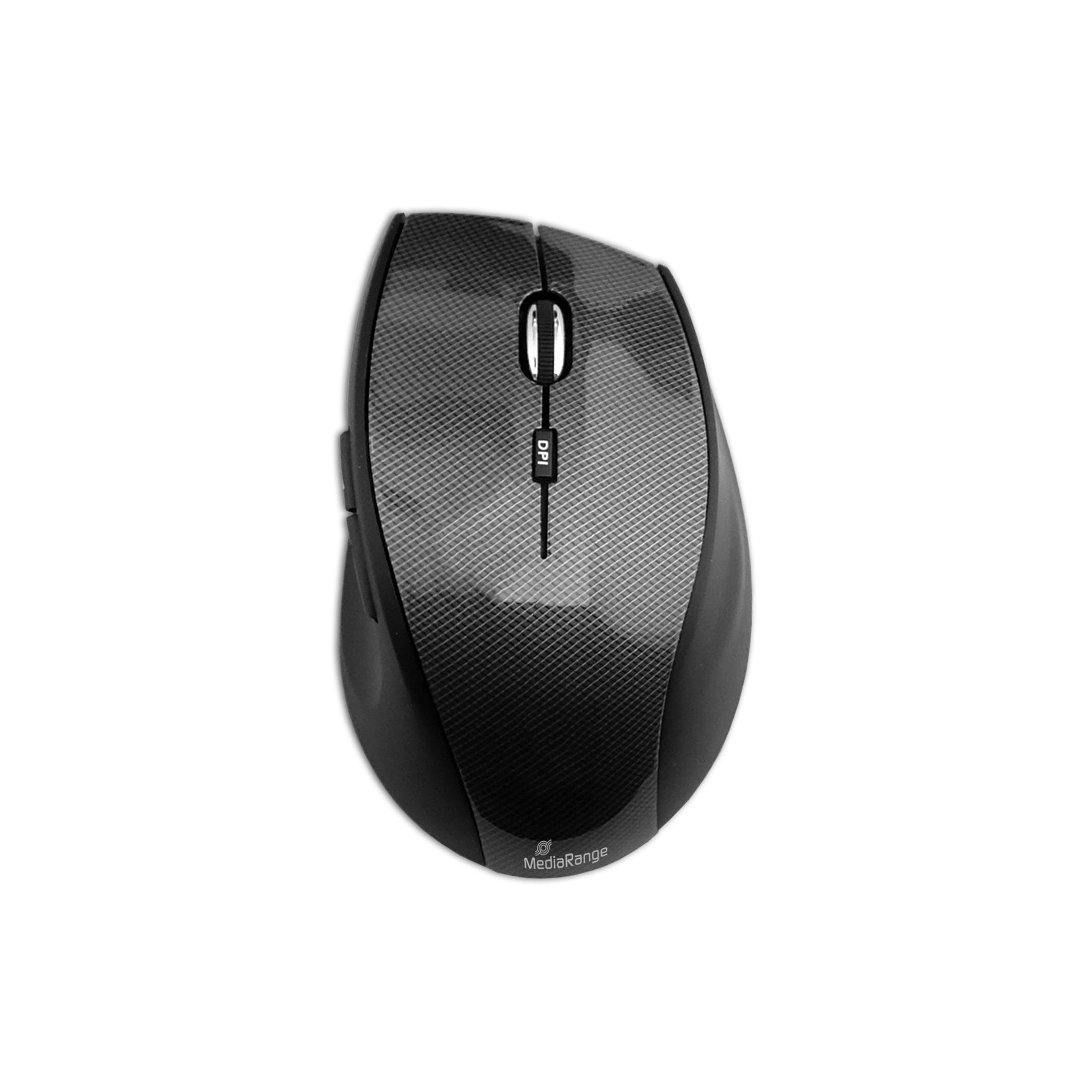 MediaRange Kit clavier + souris + pavé numérique sans fil optique noir 5 Boutons 1600 dpi-2