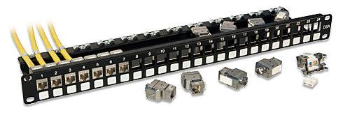 LINDY Cat.6A 10G Premium Patchpanel 24 ports Panneau de brassage 483 mm (19") CAT 6a 1 UH équipé-2
