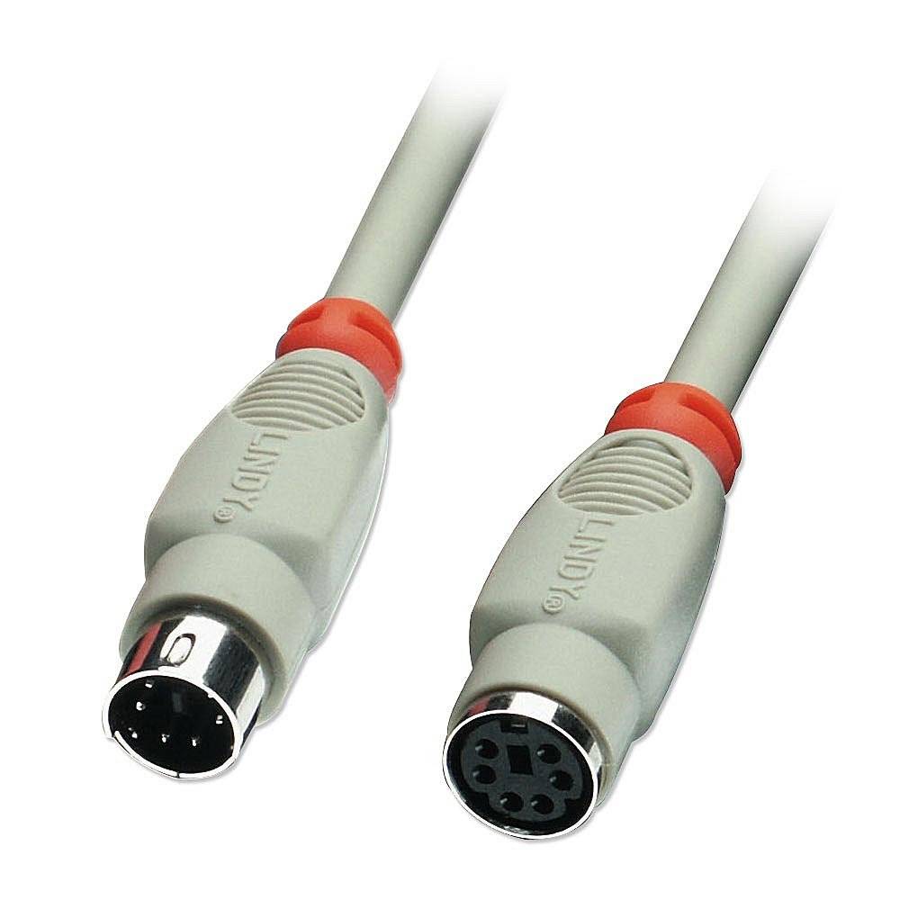 LINDY PS/2 clavier/souris Rallonge [1x PS/2 mâle - 1x PS/2 femelle] 10.00 m gris-1