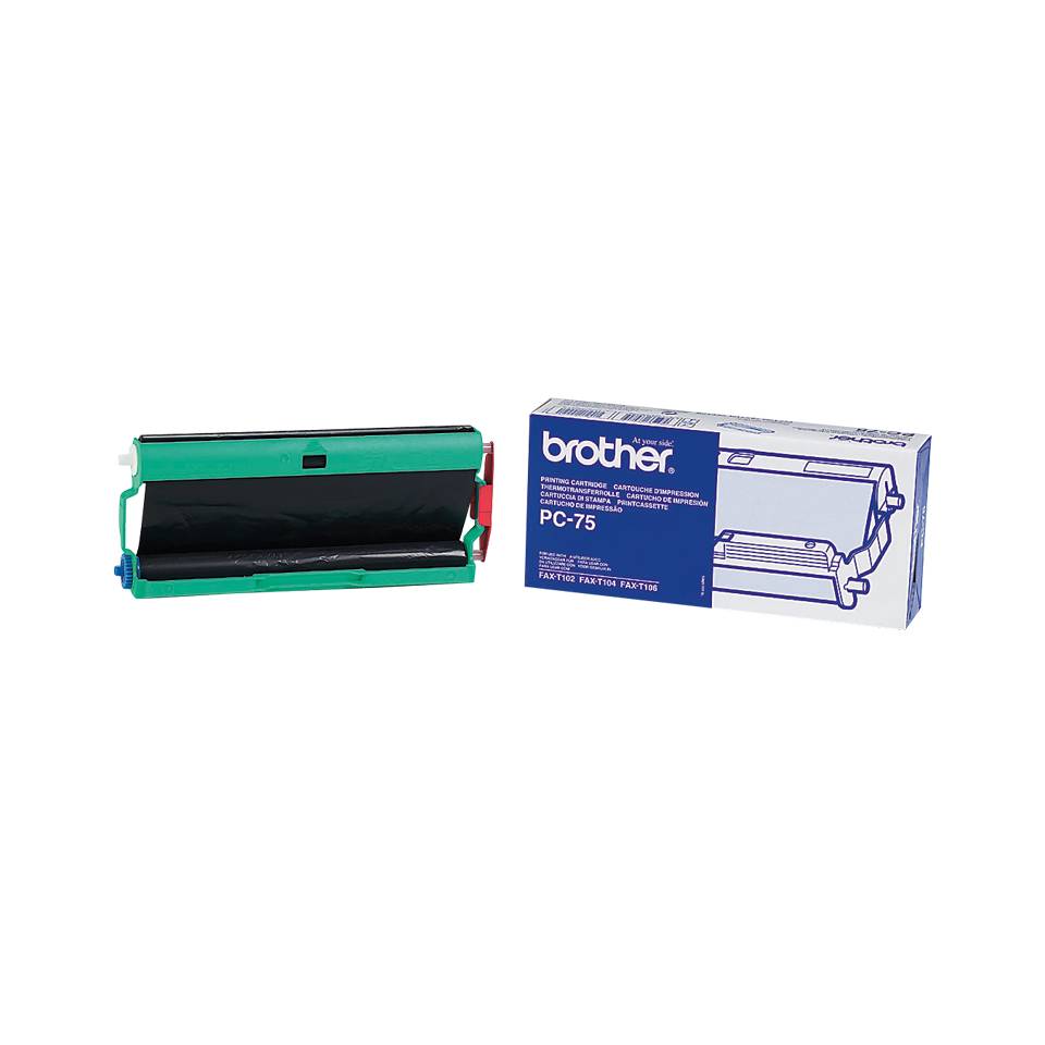 BROTHER PC-75 cassette ruban noir 144 pages pack de 1-1
