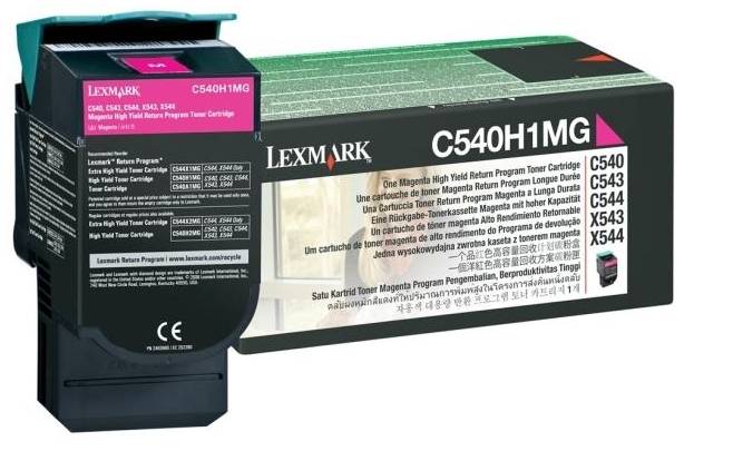 Toner de retour d'origine Lexmark C540 C543 C544 C546 X544 X546 X548 magenta-1