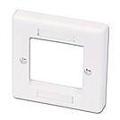 LINDY MODULAR AV FACE PLATE SYSTEM SINGLE GANG SNAP IN FACE PLATE Cache avec passe-câble 1x blanc-3