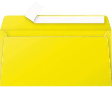 Enveloppe Pollen Clairefontaine jaune soleil 110 x 220 mm - Paquet de 20-0