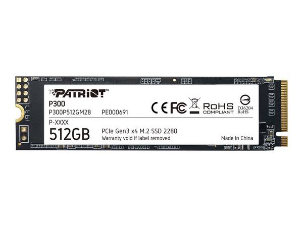 Patriot Memory P300P512GM28, 512 Go, M.2