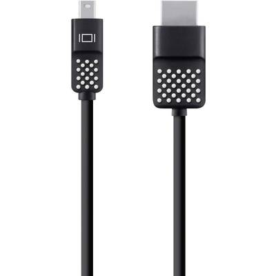 Câble adaptateur Belkin Mini-Display / HDMI Fiche mâle Mini DisplayPort, Fiche mâle HDMI-A 3.60 m noir F2CD080bt12  Câbl