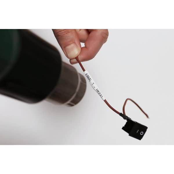 Brother HSe-211 Etiquette Couleur de ruban: blanc Couleur de police: noir 5.8 mm 1.5 m-2