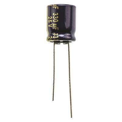 Panasonic EEUFC1E331 Condensateur électrolytique sortie radiale  5 mm 330 µF 25 V 20 % (Ø x L) 10 mm x 12.5 mm 1 pc(s) 