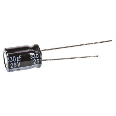 Panasonic EEUFR1E331 Condensateur électrolytique sortie radiale  3.5 mm 330 µF 25 V/DC 20 % (Ø x H) 8 mm x 11.5 mm 1 pc(