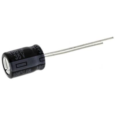 Panasonic EEUFR1V101 Condensateur électrolytique sortie radiale  3.5 mm 100 µF 35 V 20 % (Ø x H) 8 mm x 11.5 mm 1 pc(s) 
