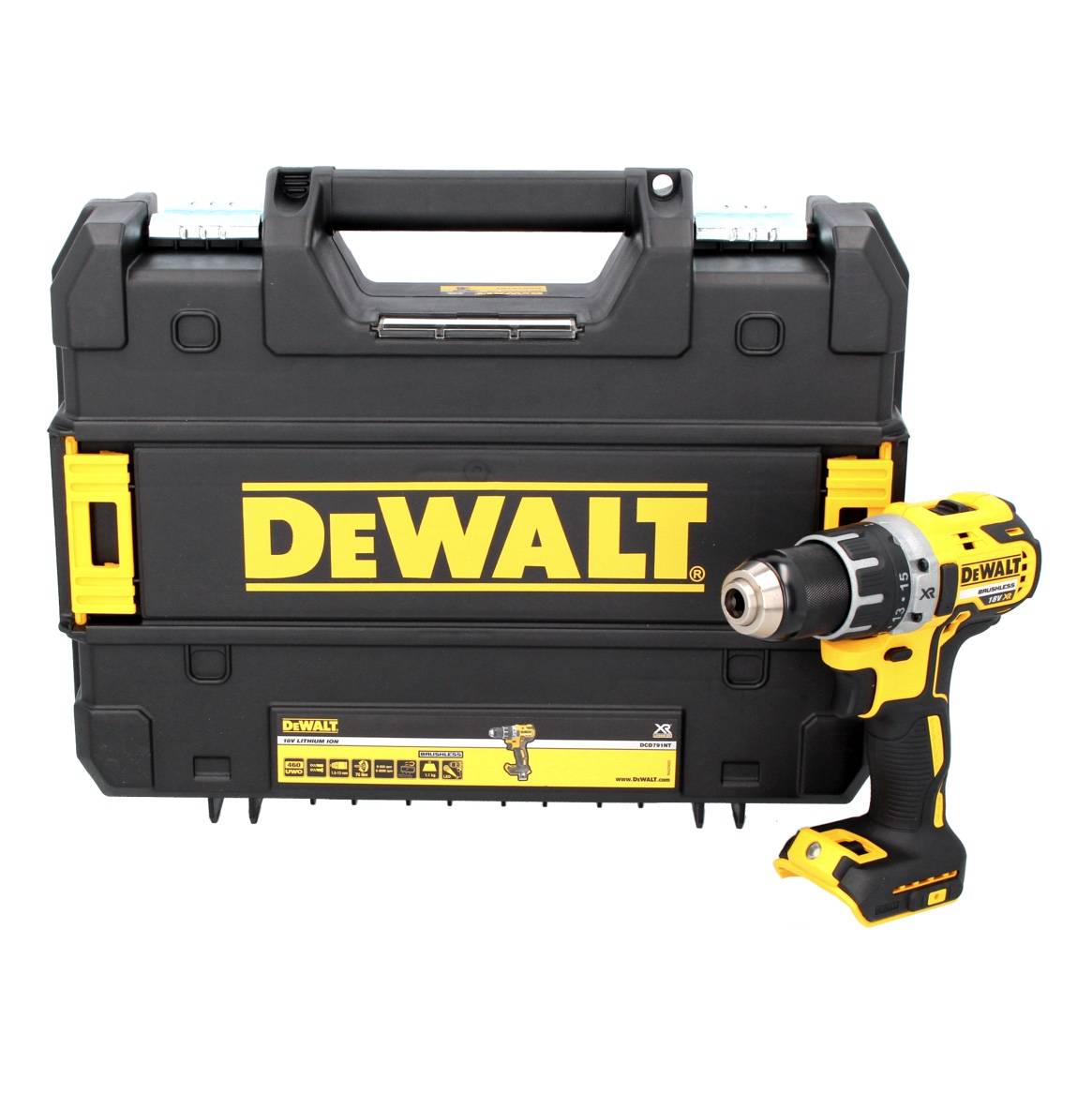 Perceuse-visseuse sans fil DEWALT DCD791NT DCD791NT-XJ 18 V Li-Ion + mallette, sans batterie-1