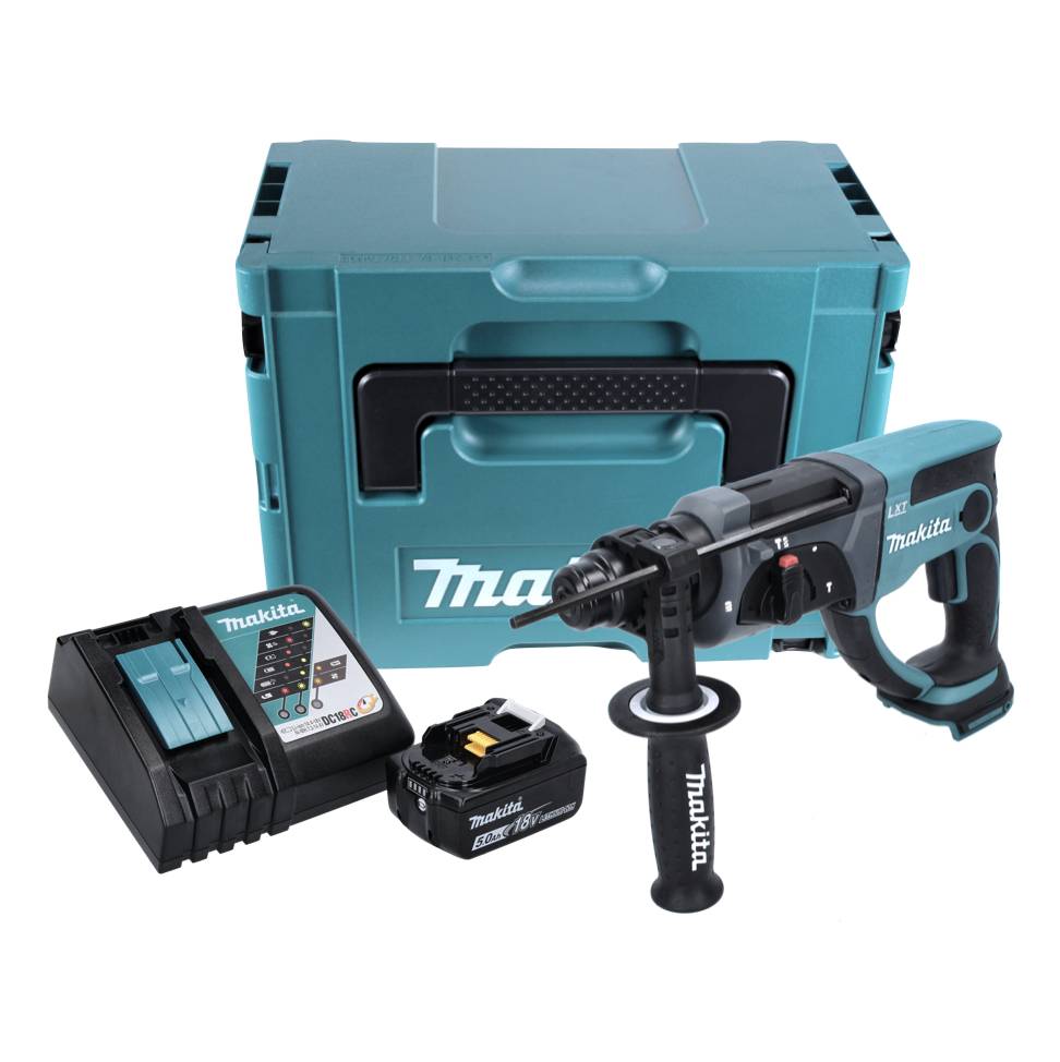 Perforateur burineur SDS-Plus 2J 18V LXT -1x5,0 Ah- en coffret MAKPAC - MAKITA DHR202RT1J-1